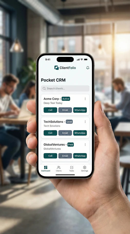 Client Folio | "Pocket CRM App" for Pros