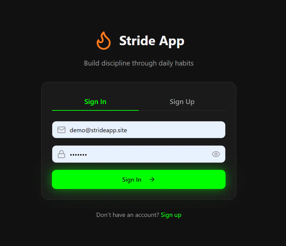 Stride | Habit & Goal Tracker App