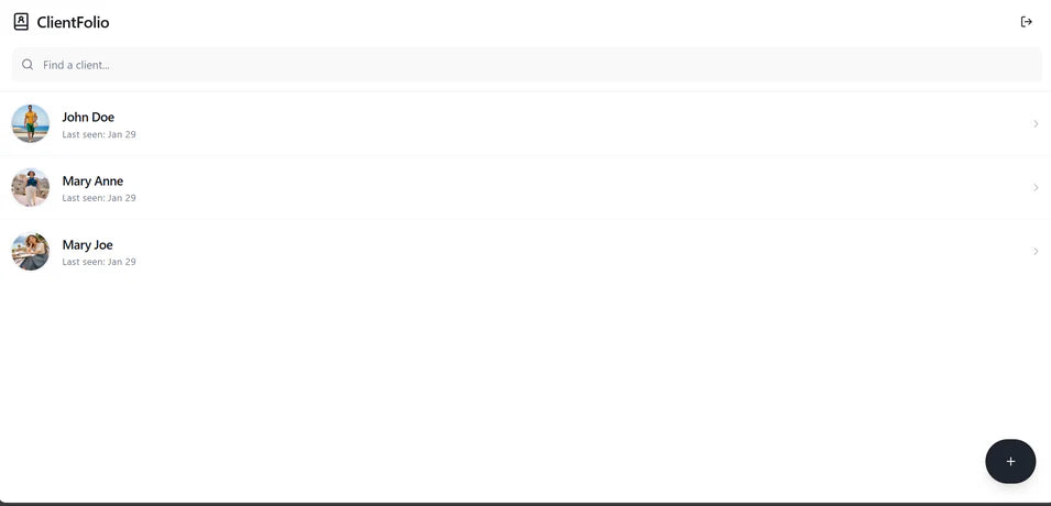 Client Folio | "Pocket CRM App" for Pros